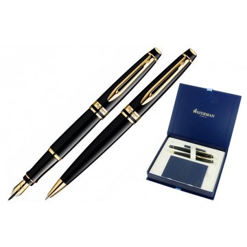 ZESTAW WATERMAN EXPERT CZARNY GT - WAT028-DUO