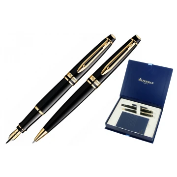 ZESTAW WATERMAN EXPERT CZARNY GT - WAT028-DUO