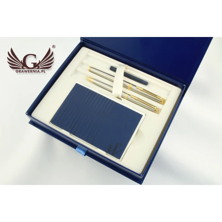 Zestaw Waterman HEMISPHERE Stalowy GT - WAT015-DUO