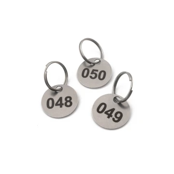 Żeton/brelok 25mm metalowy mini do pralni stal gr. 1 mm - DAN - BM038