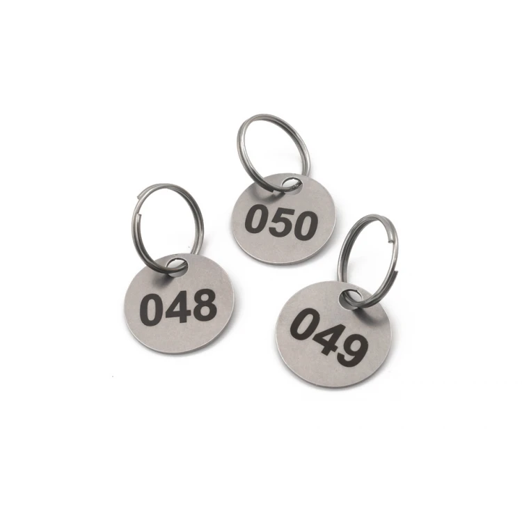 Żeton/brelok 25mm metalowy mini do pralni stal gr. 1 mm - DAN - BM038