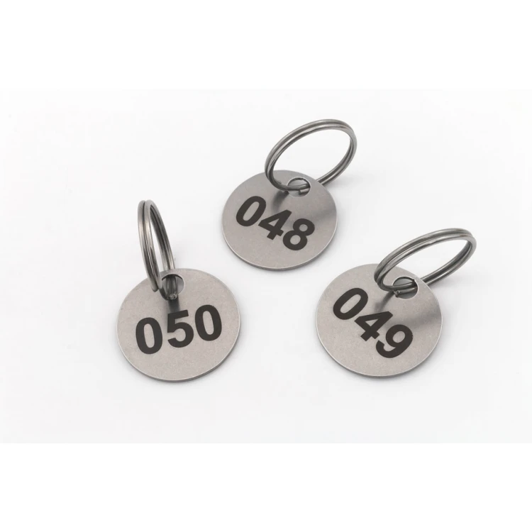 Żeton/brelok 25mm metalowy mini do pralni stal gr. 1 mm - DAN - BM038