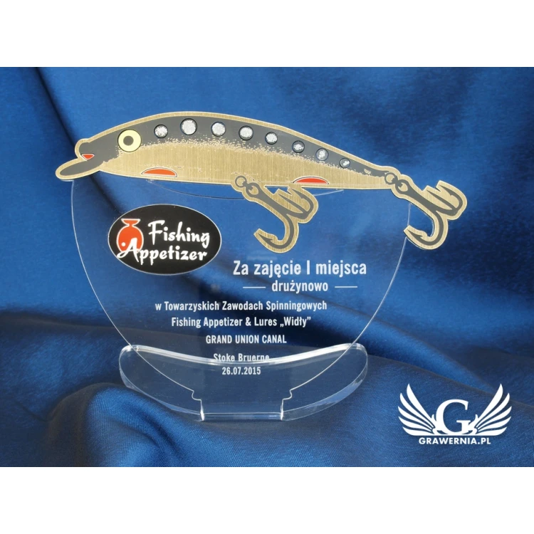 ZŁOTA RYBKA - trofeum na zawody wędkarskie - model DTA21
