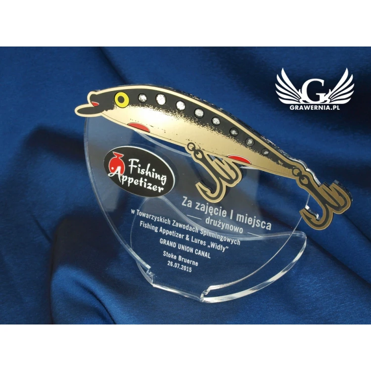 ZŁOTA RYBKA - trofeum na zawody wędkarskie - model DTA21