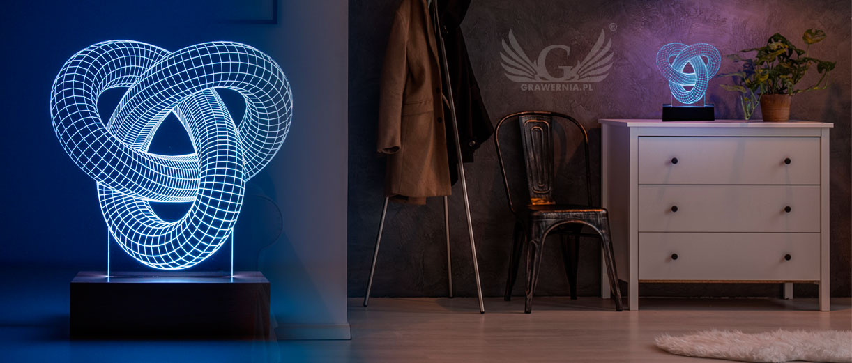 NOWOCZESNE LAMPY LED RGB